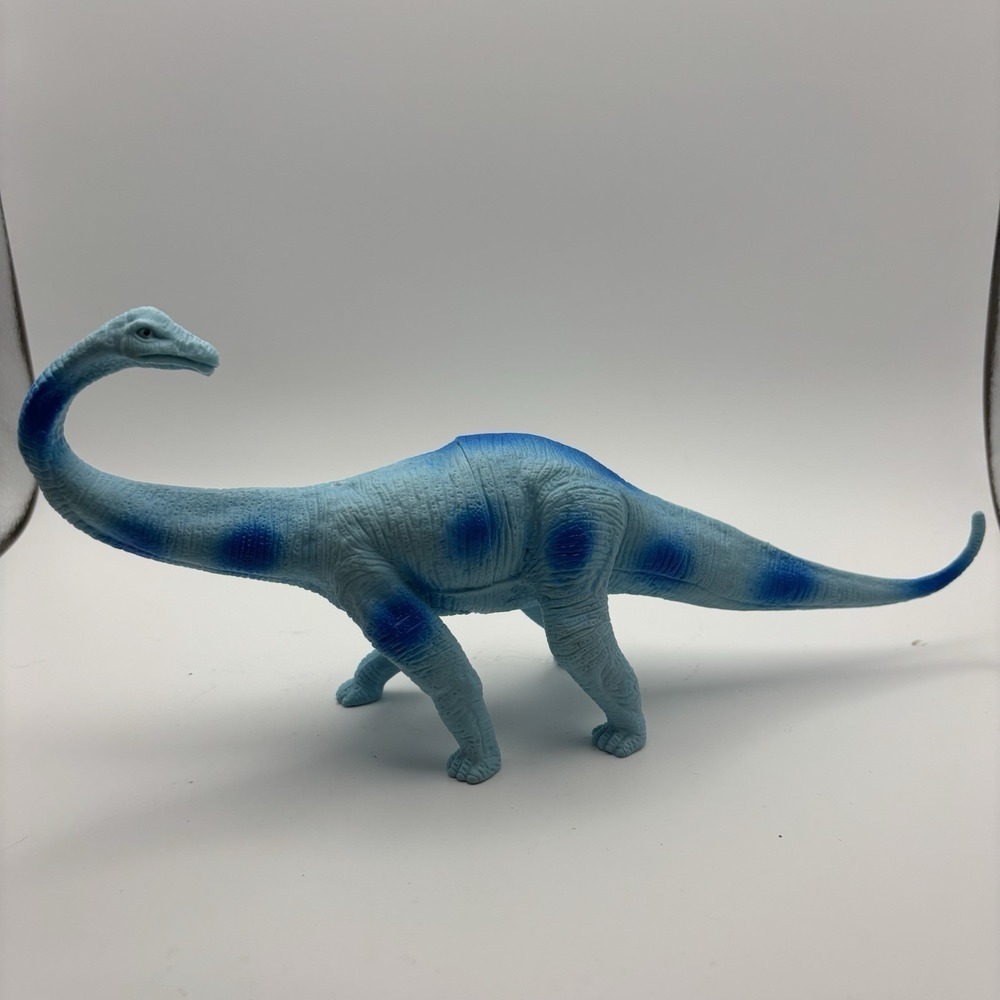 Ankyo Plastic Apatosaurus Brontosaurus Dinosaur Toy Blue Figure Kids Collectible